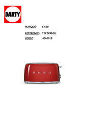 Smeg TSF02RDEU Mode D'emploi