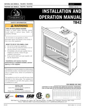 Timberwolf TB42NTRE Manuel D'installation Et D'opération