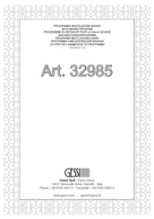 Gessi 32985 Instructions D'installation