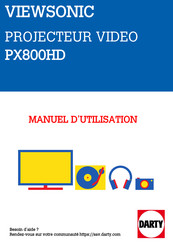 ViewSonic PX800HD Guide De L'utilisateur