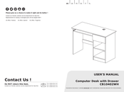 Costway CB10402WH Instructions De Montage