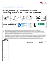 Rauch M1990 Instructions D'installation