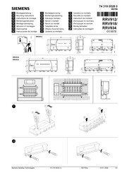 Siemens RRV912 Instructions De Montage