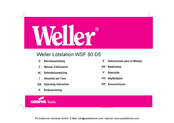 Weller WSF 80 D5 Manuel D'utilisation