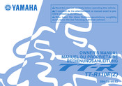 Yamaha TT-R Manuel Du Propriétaire