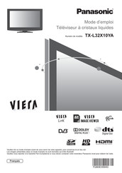 Panasonic VIERA TX-L32X10YA Mode D'emploi