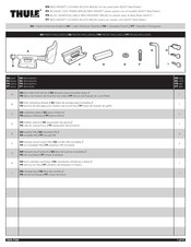 Thule BED-RIDER LOCKING BLOCK BRLB2 Instructions De Montage