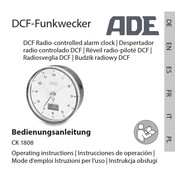 ADE CK 1808 Mode D'emploi