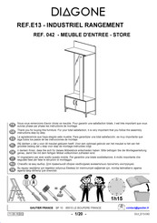 Diagone INDUSTRIEL RANGEMENT E13 042 Instructions De Montage