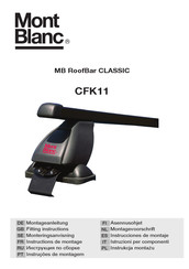 Mont Blanc RoofBar CLASSIC CFK11 Instructions De Montage