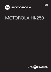 Motorola HK250 Mode D'emploi