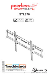 peerless-AV SMARTMOUNT LT STL670 Mode D'emploi