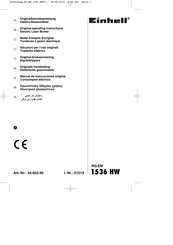 EINHELL RG-EM 1536 HW Mode D'emploi D'origine