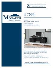 Monarch Specialties MONI7634 Instructions D'assemblage