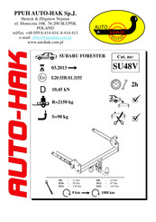 AUTO-HAK SU48V Mode D'emploi