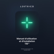 Lektri-Co TRI Manuel D'utilisation Et D'installation