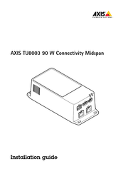 Axis TU8003 Guide D'installation