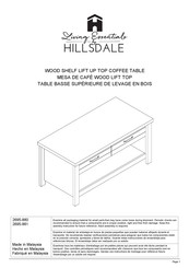 Hillsdale Furniture 2695-881 Instructions De Montage