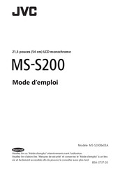 JVC MS-S200 Mode D'emploi