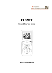 Francaise d'Instrumentation FI 19TT Notice D'utilisation