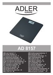 Adler europe AD 8157 Mode D'emploi