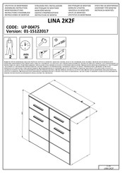 Dedeman LINA 2K2F UP 00475 Instructions D'assemblage