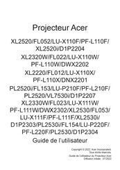 Acer PL2530 Guide De L'utilisateur