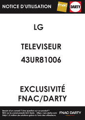 LG 43UR81006 Guide De L'utilisateur