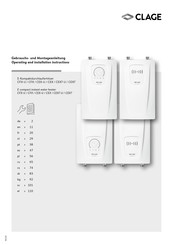 clage CEX7 Instructions D'utilisation Et D'installation