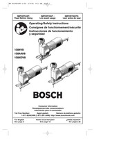 Bosch 1584DVS Consignes De Fonctionnement/Sécurité