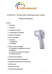 Little Balance Lb Scan IR Notice D'utilisation