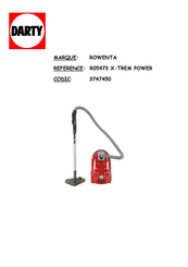 Rowenta R05473 X-TREM POWER Mode D'emploi