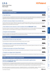 Roland LX-6 Mode D'emploi