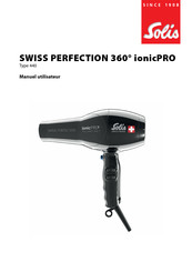 SOLIS Swiss Perfection 440 Manuel Utilisateur