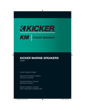 Kicker KM604W Manuel D'utilisation