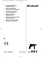 EINHELL 42.597.84 Mode D'emploi D'origine