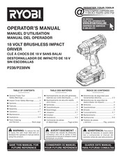 Ryobi P238VN Manuel D'utilisation