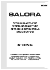 Salora 32FSB2704 Mode D'emploi