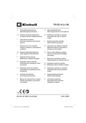 EINHELL TP-CD 18 Li-i BL Instructions D'origine