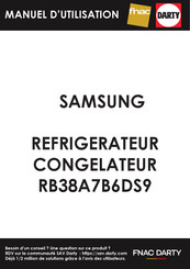 Samsung RB38A7B6DS9 Manuel D'utilisation