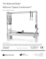 Balanced Body Reformer Trapeze Combination Mode D'emploi