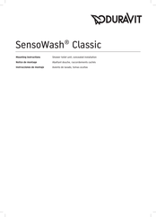 DURAVIT SensoWash Classic Notice De Montage