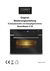 CASO DESIGN SteamMaster E 56 Manuel D'instructions