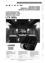 Anthem LTX 500v Manuel D'instructions