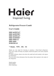 Haier HRF-663DSA2SS Mode D'emploi