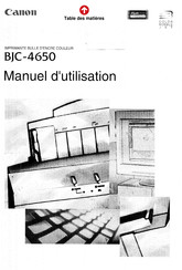 Canon BJC-4650 Manuel D'utilisation