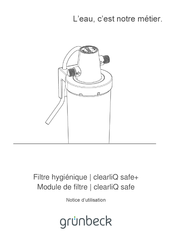 Grunbeck clearliQ safe+ Notice D'utilisation