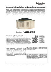 Lemeks Palmako PA28-4530 Assemblage, Manuel De Montage Et D'entretien