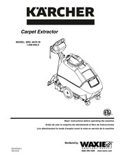 Kärcher Carpet Extractor BRC 46 W Mode D'emploi