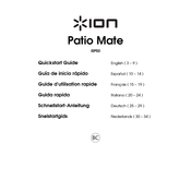 ION Patio Mate iSP50 Guide D'utilisation Rapide